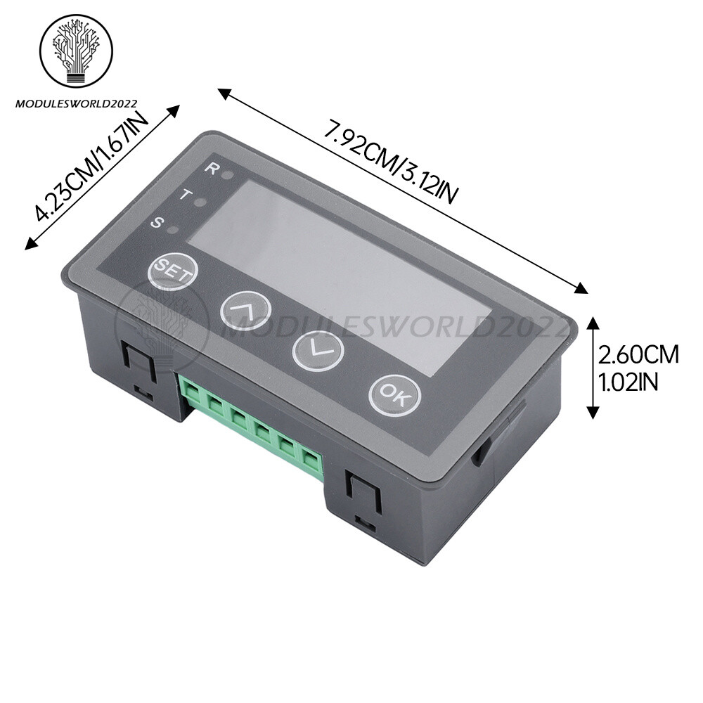0-10V 0-20mA 2-10V 4-20mA 4-Wire Analog Input (Reception) Display Meter DC 8~25V