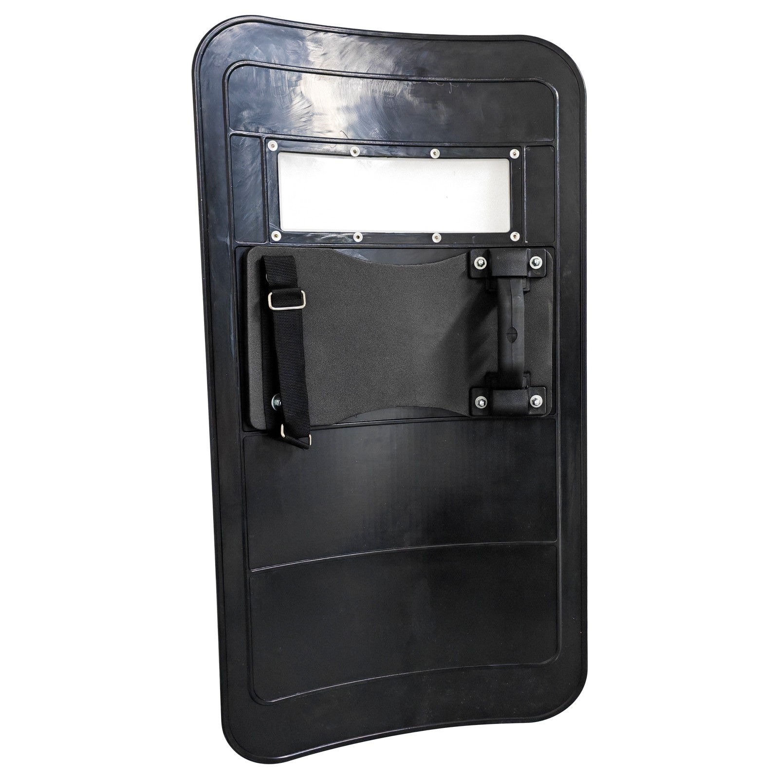 Black Four-Hole PC Riot Shield Security Protection High-quality PC Materials