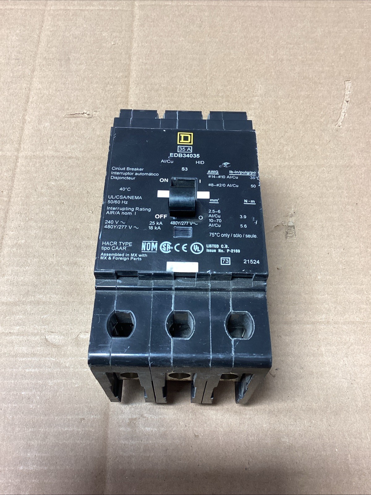 Square D EDB34035 NOB