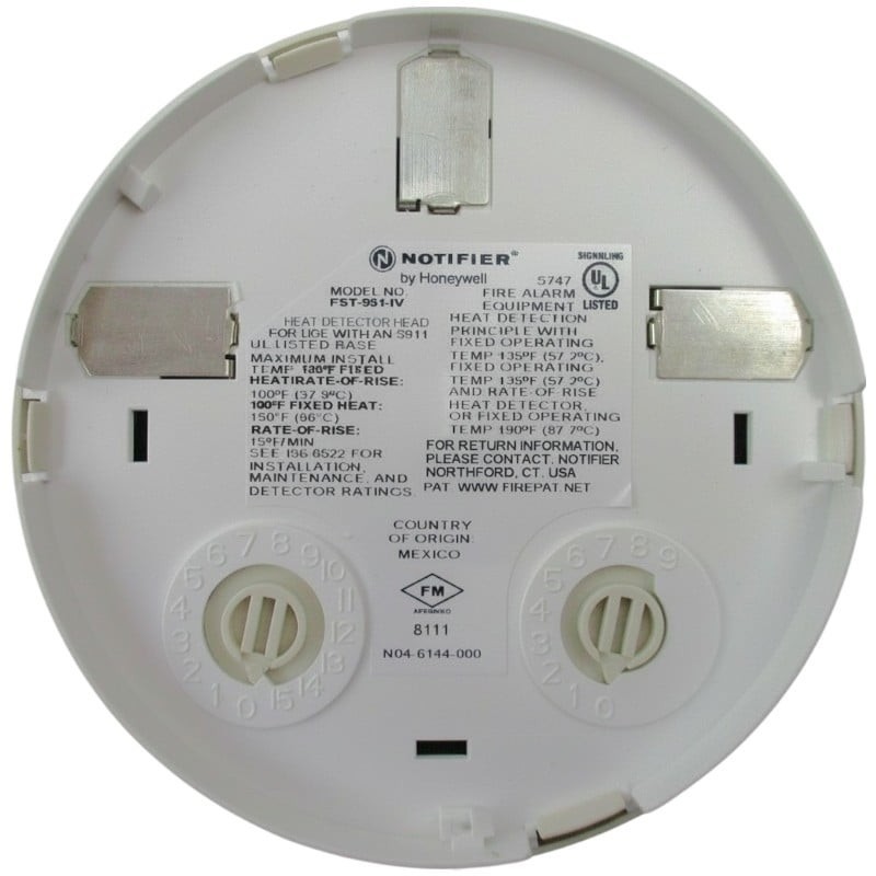 NOTIFIER FST-951-IV INTELLIGENT HEAT DETECTOR- IVORY COLOR