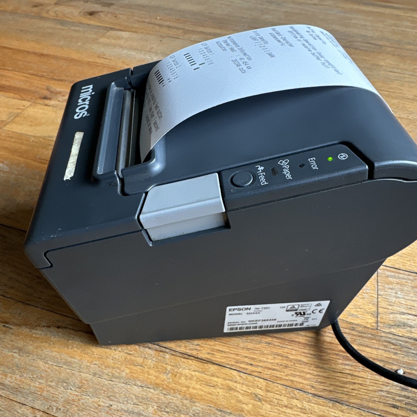 Epson TM-T88V M244A Thermal Receipt Printer POS USB IDN Tested Working
