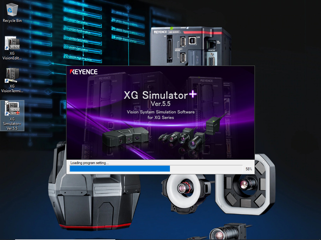 Keyence XG-H8NE2 VisionEditor VisionTerminal + CA-H1DB VisioDatabase SDD 512Gb