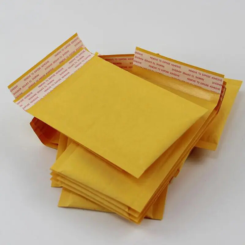 #000 4’’x7’’ 50 PCS Kraft Bubble Mailer Shipping Envelopes Made in USA