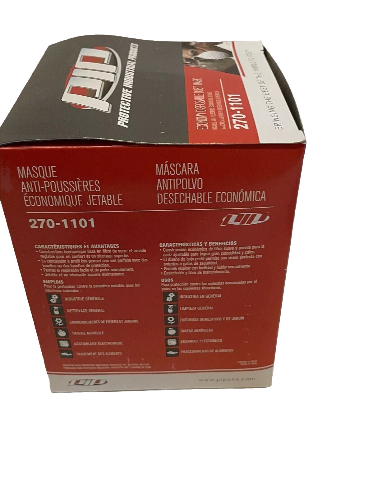 Protective Industrial Products 50 Economy Disposal Dust Masks ( NEW )