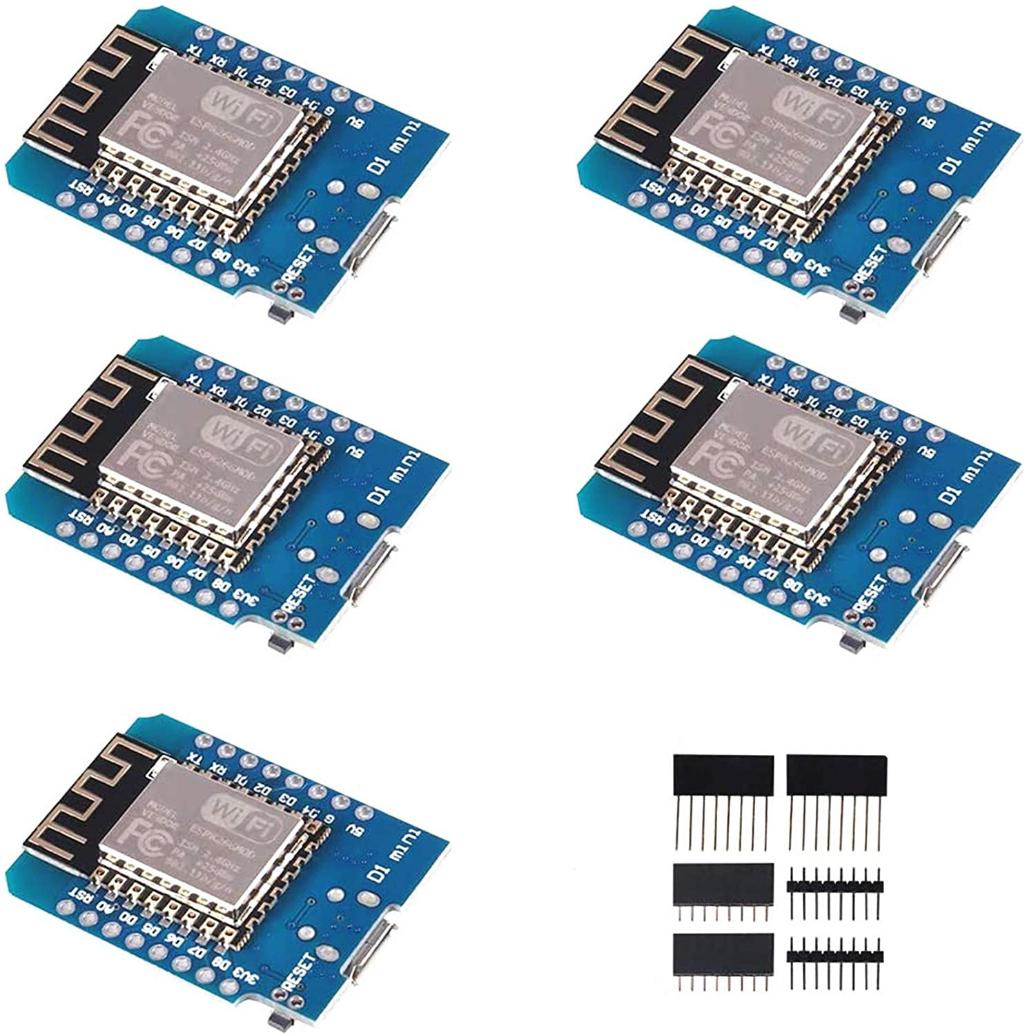 5Pcs ESP8266 ESP-12 ESP-12F Nodemcu Mini D1 Module Wemos Lua 4M Bytes