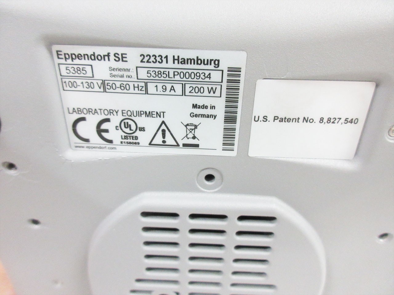 EPPENDORF 5385 THERMOMIXER FP THERMOBLOCK MICROPLATES 100 – 130 V 120 5385000024
