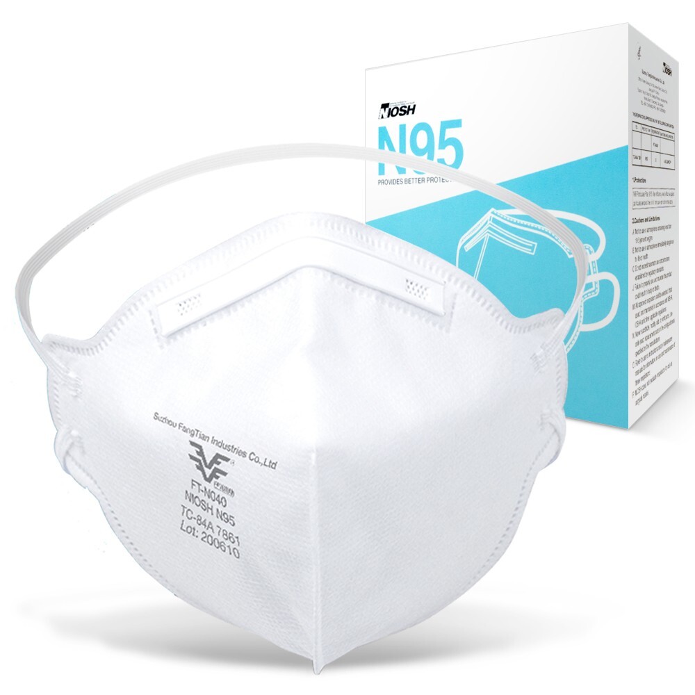 FANGTIAN N95 Face Mask NIOSH Certified Particulate Respirators – 10 Pack,FT-N040
