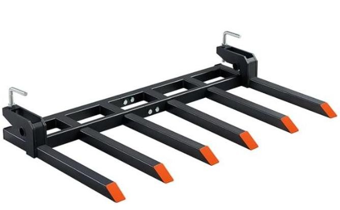 Heavy Duty Clamp On Debris Forks for 60″ Tractor Bucket 4400 LB Capacity