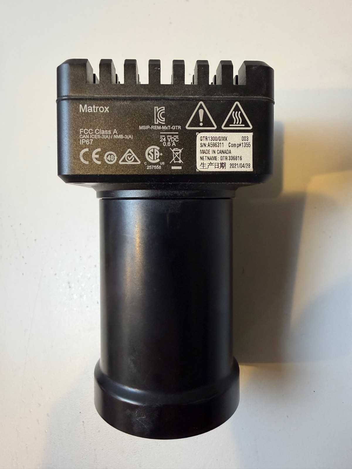 Matrox Iris GTR GTR1300/GMX 003 Smart Cam Machine Vision Camera with GMLC-75