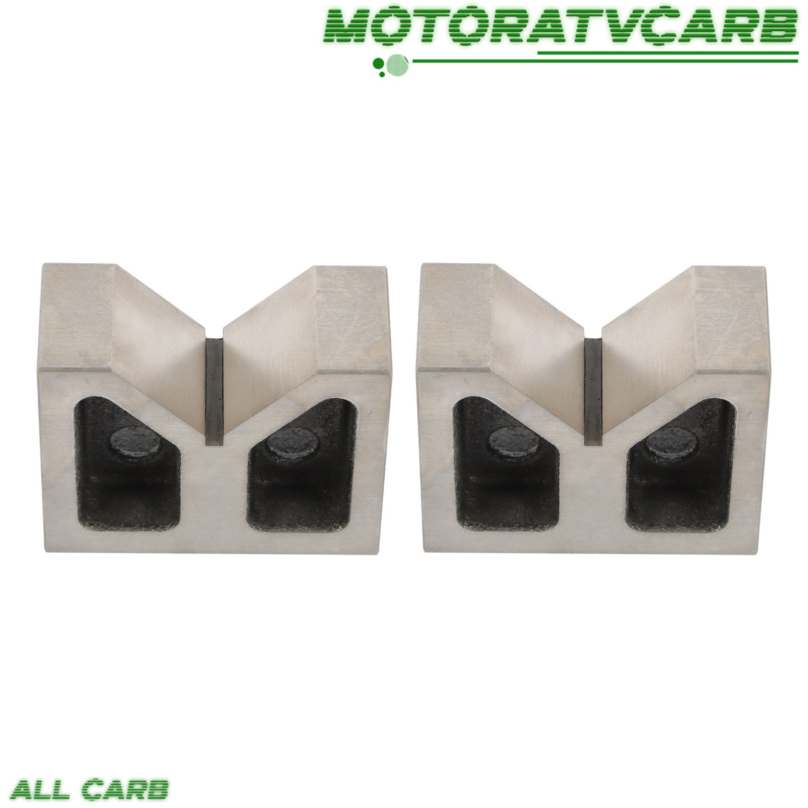 ALL-CARB 1 Pair 3″ × 1-5/16″ × 2-3/8″ Cast Iron V-Blocks High Quality Castings