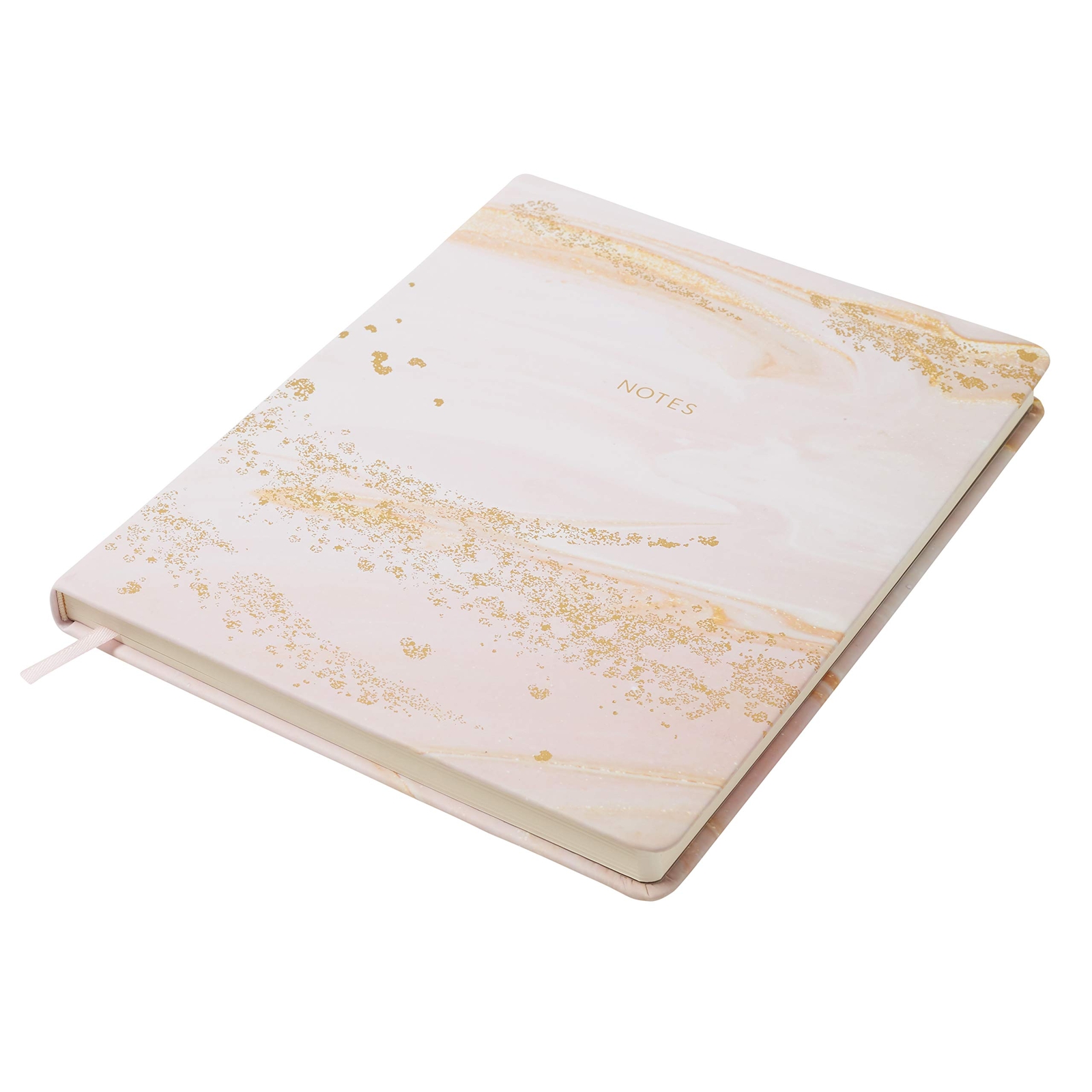Eccolo 8×10 Pink Marble Hardcover Journal 256 Pages Lay Flat Design