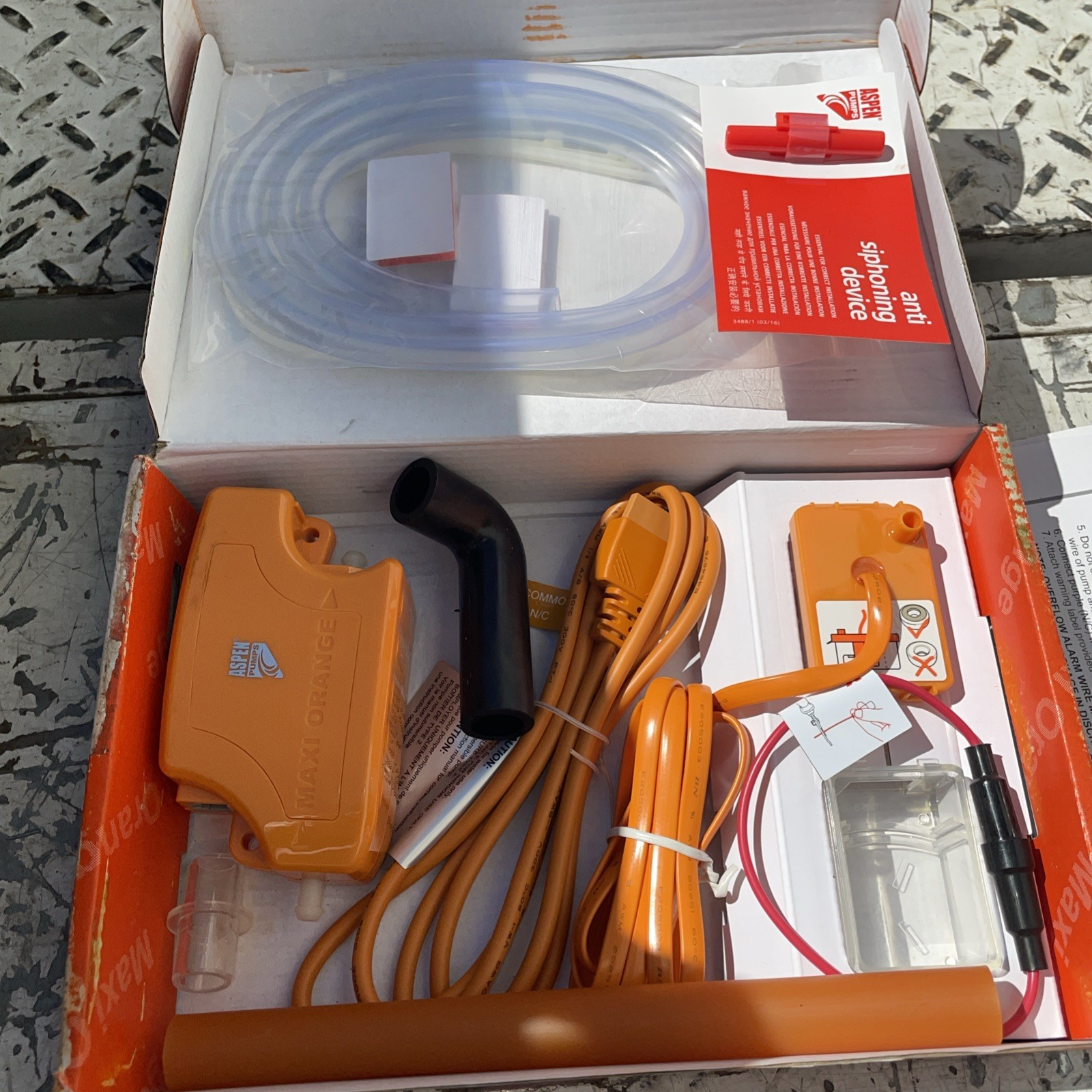 Aspen Rectorseal 83922 MAXI Orange Pump Kit 100-250V NEW 83919