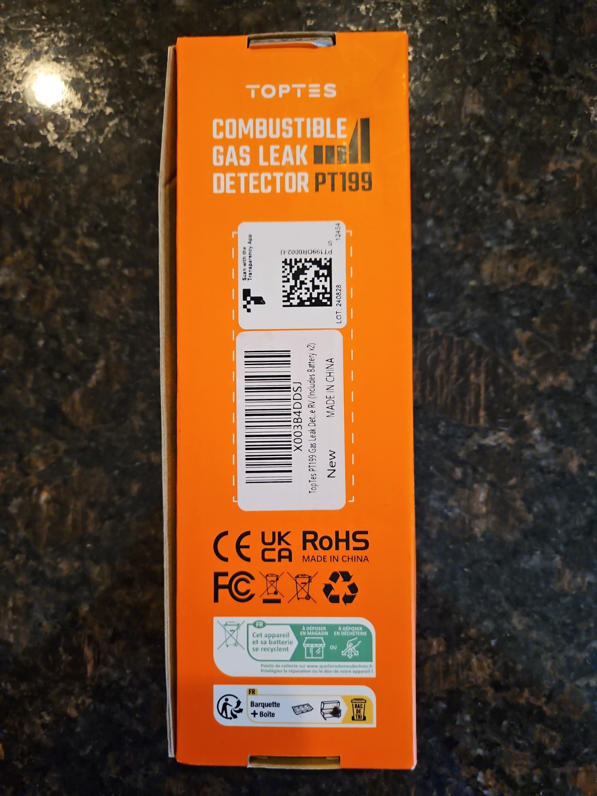 TOPTES PT199 Combustible Gas Leak Detector for Combustible Gas