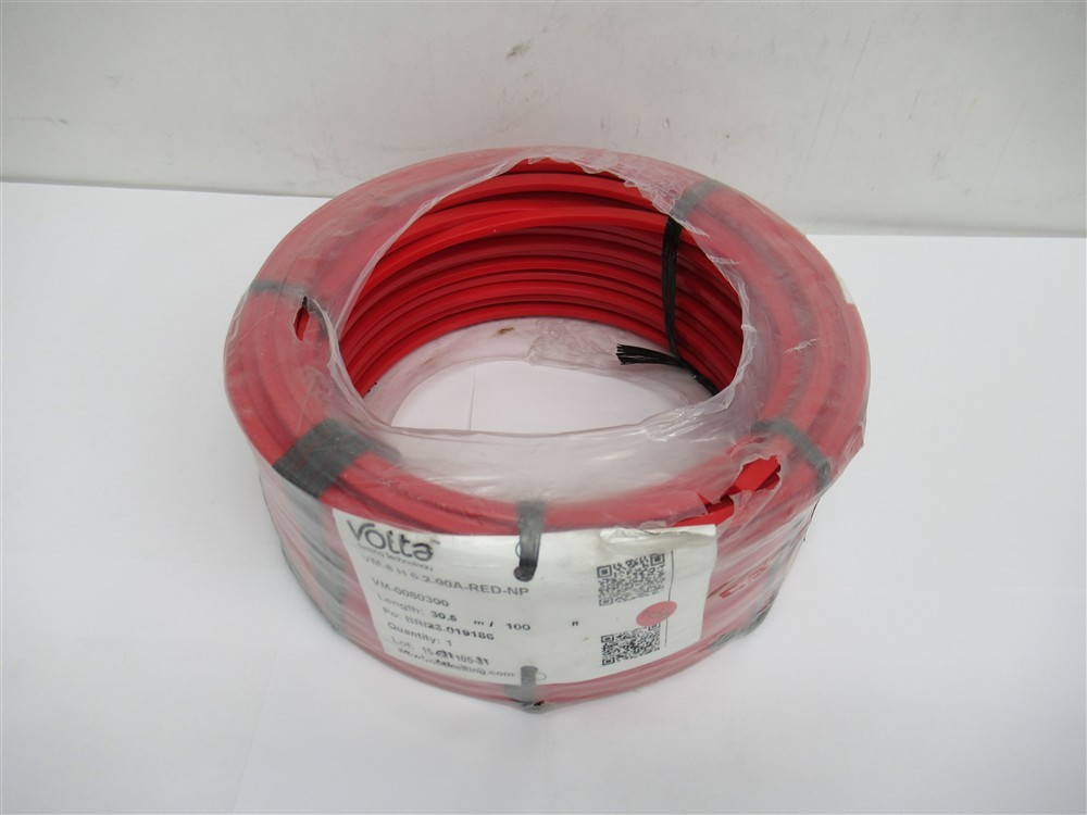 Volta VM-0080300 , VM-8 H 6.2-90A-RED-NP , V-Profiles Belting (100′ Ft)