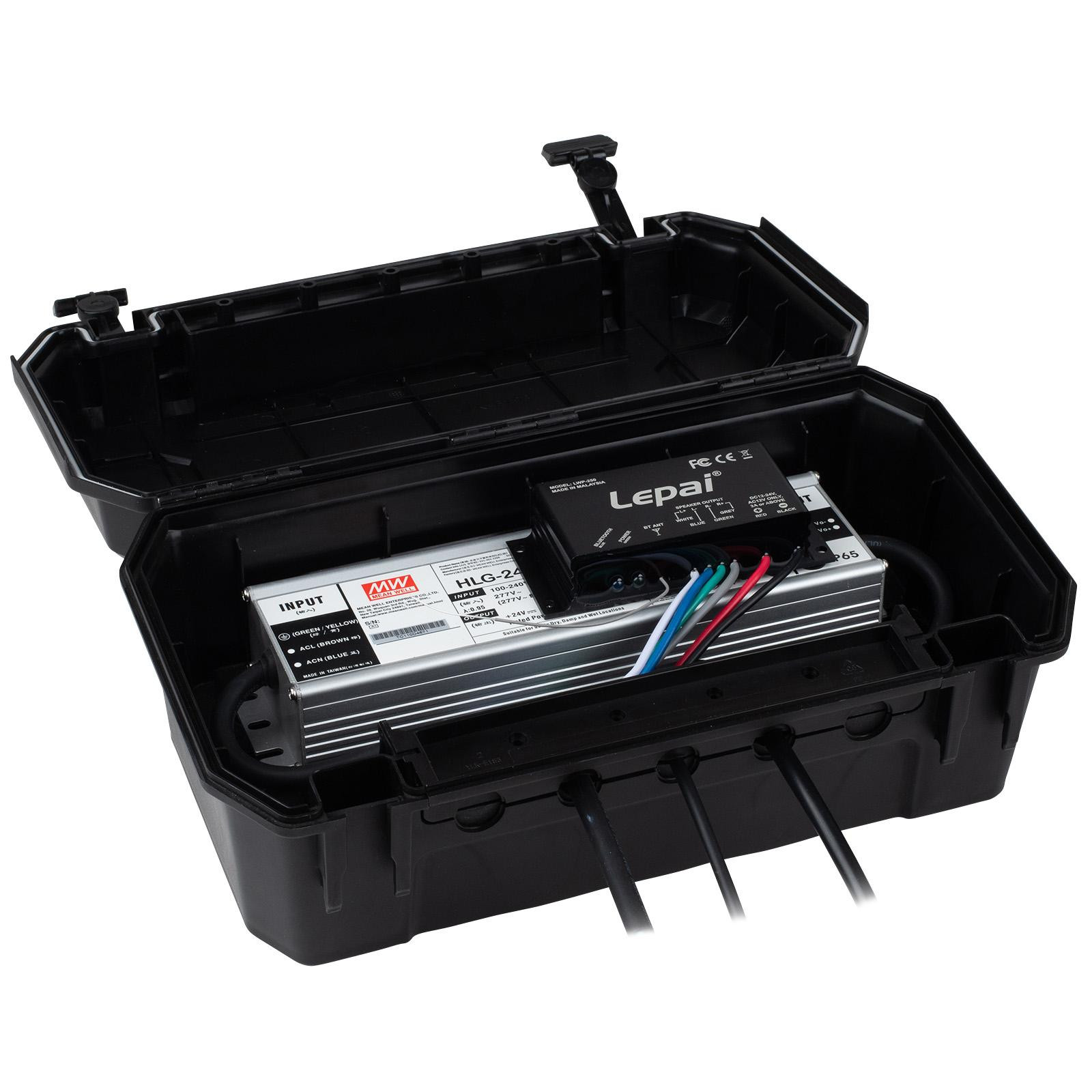 Landscape IP54 Weatherproof Outdoor Electrical Box 7″ x 12-1/2″ x 5″ – Black