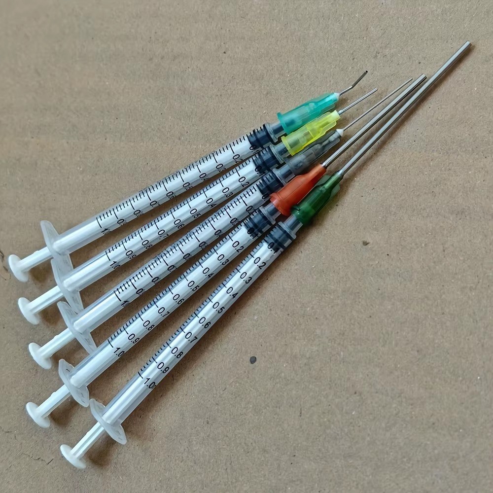 14pc Syringe Set Blunt Tip Needles Assorted Sizes 1ml-60ml Craft Refill Lab Kit