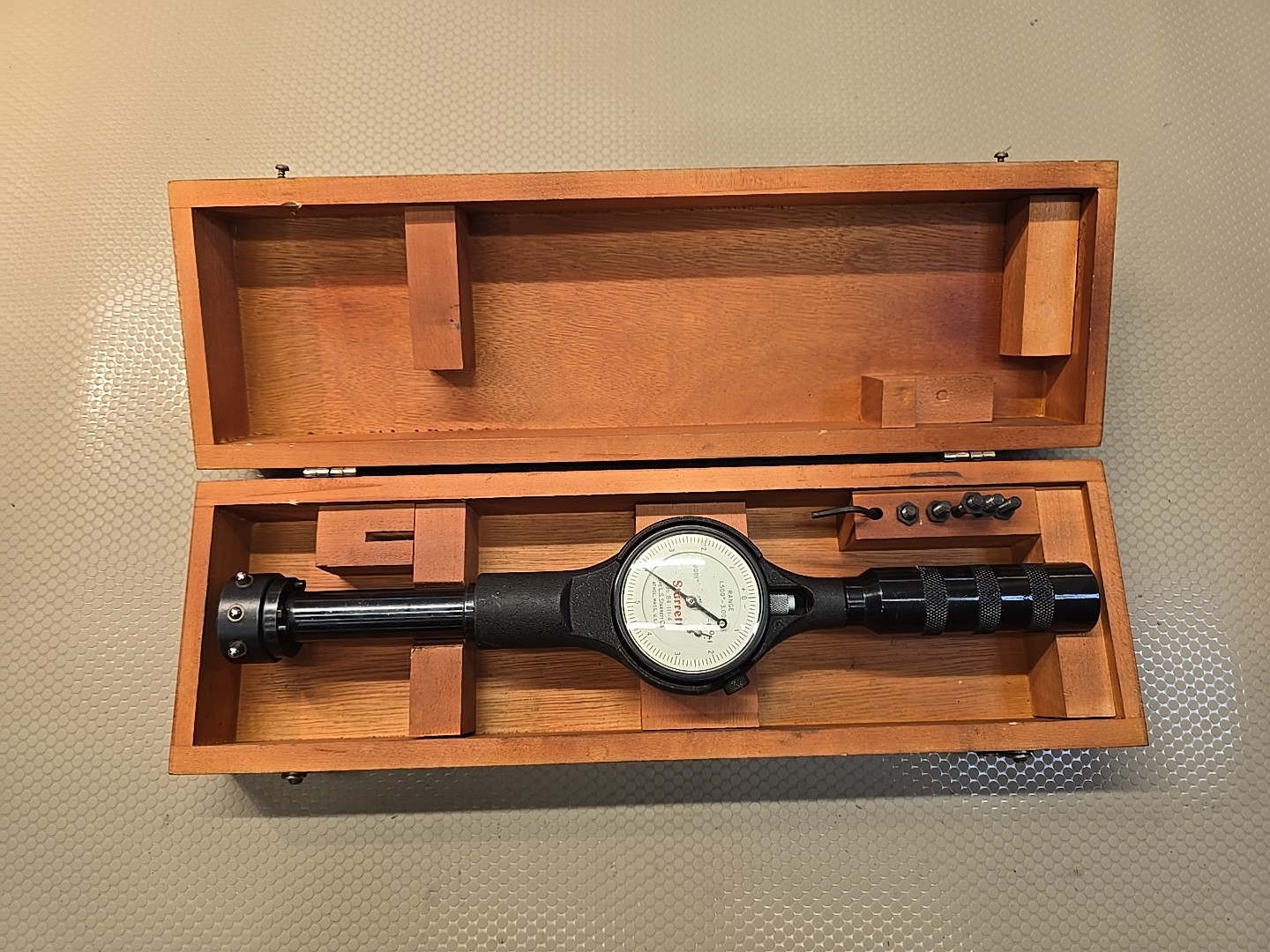 Starrett No. 84-111-4 Bore Gage 5.000″-8.125″ Range, .0001 resolution *PARTS*