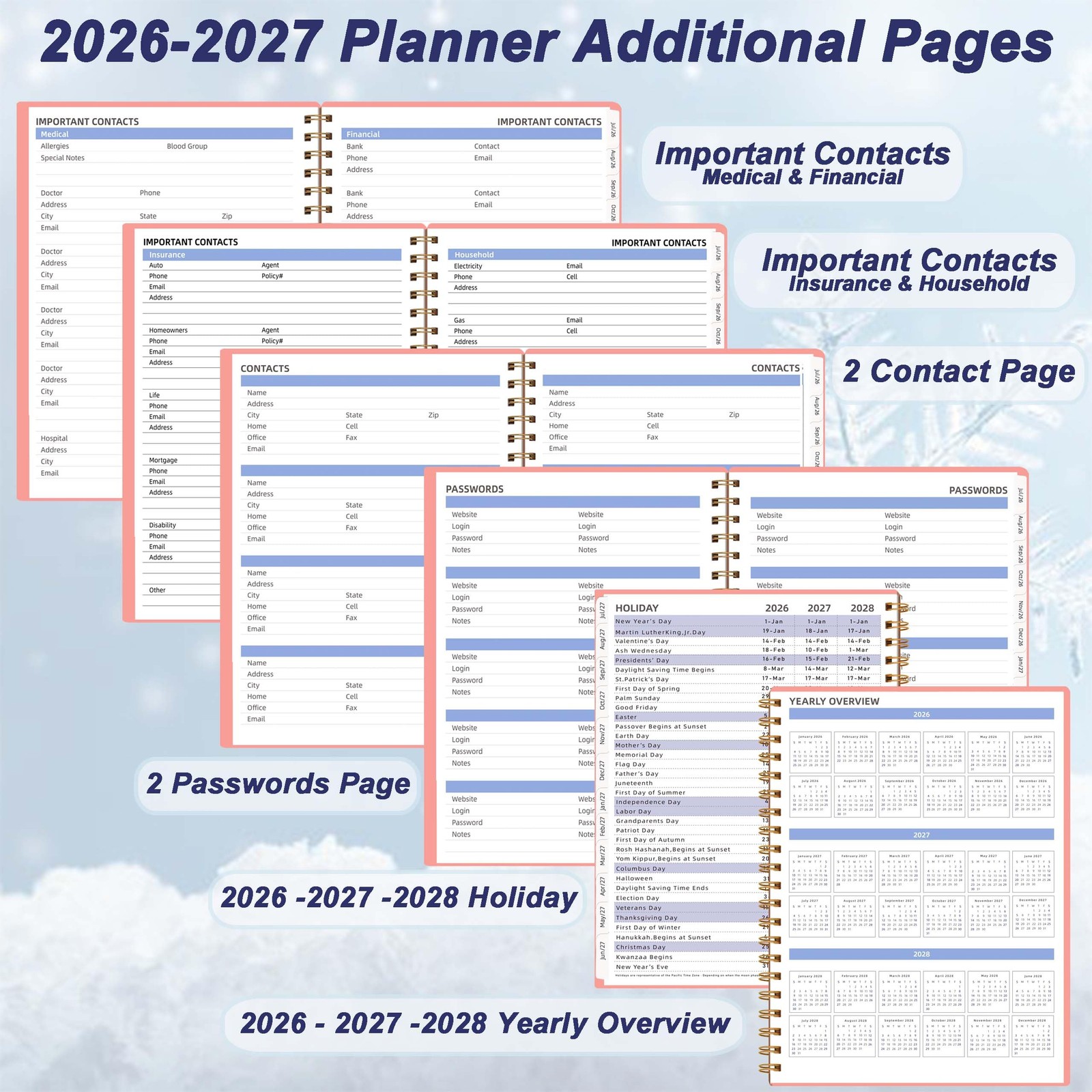 2026-2027 Monthly Planner (7.6» x 9.6»), 18 Months Agenda Planner from Jul …