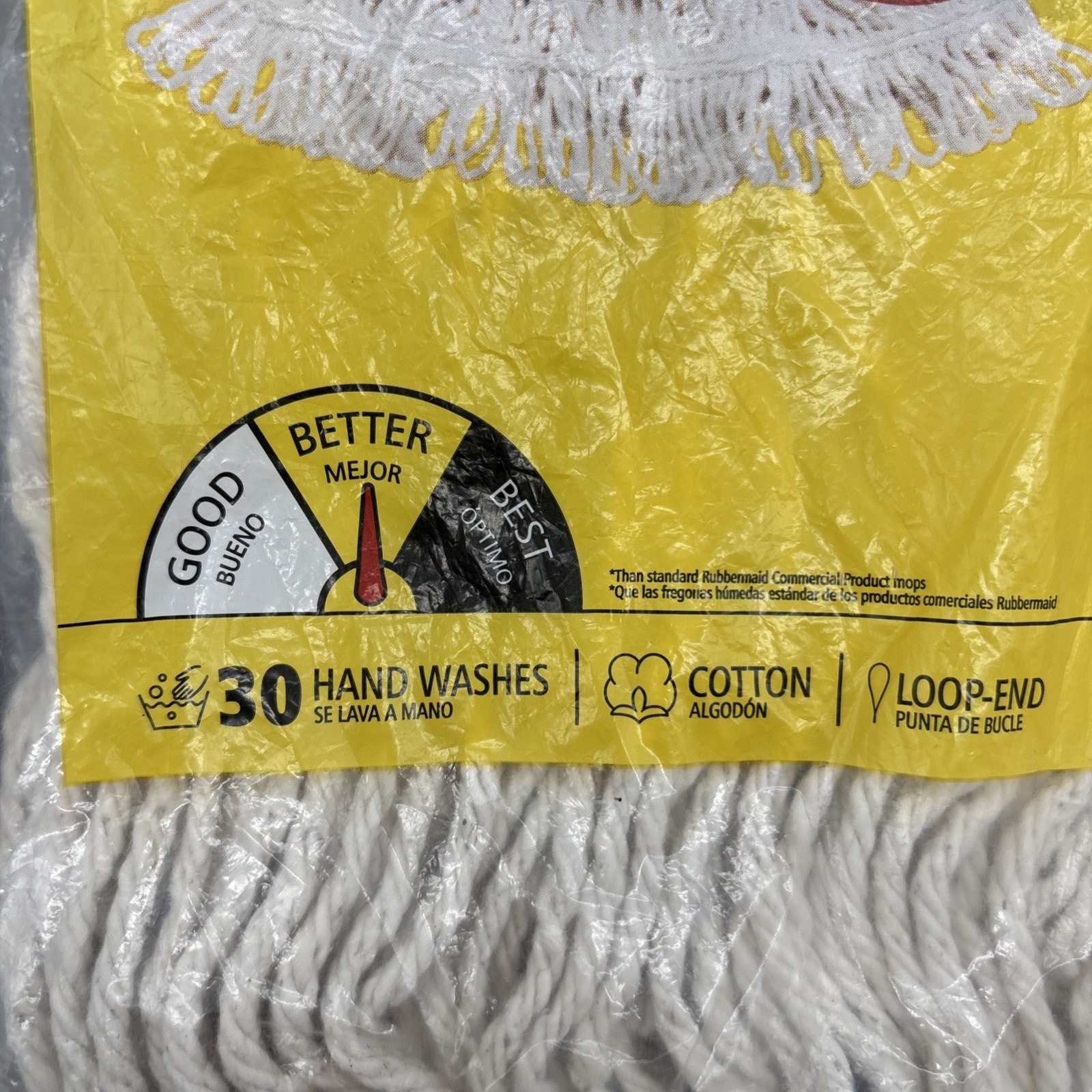 Rubbermaid Commercial Products #24 Scrubbing Cotton Mop Refill {F5}