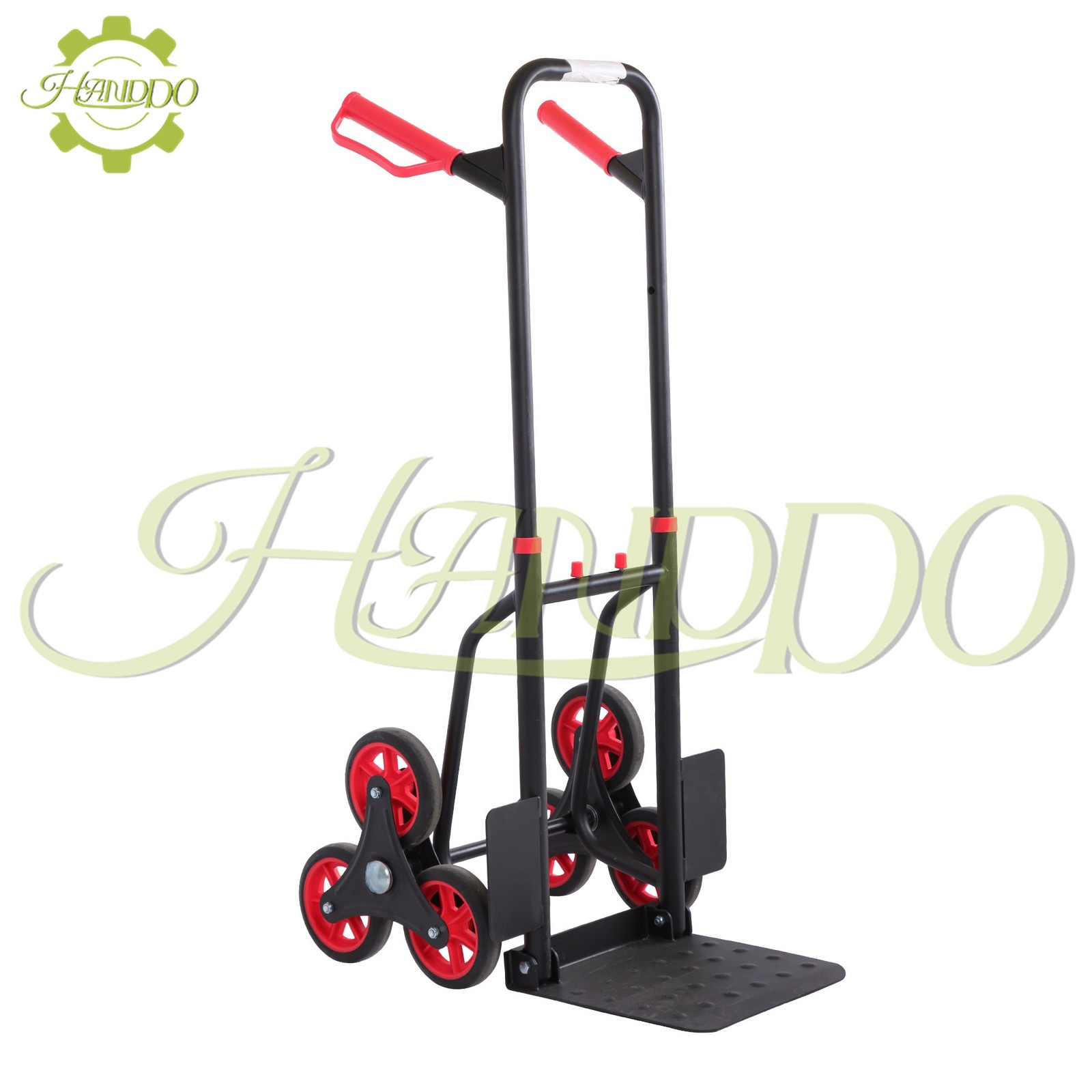 Stair Climbing Hand Truck 440lb, Heavy Duty Dolly Cart for Stairs &6″ TPR Wheels