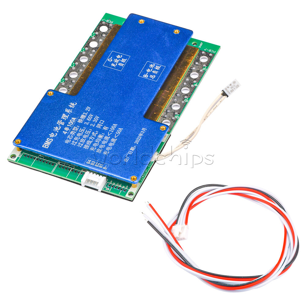 4S 14.6V LiFePO4 Balanced Charging Protection Board 100A/150A/200A Temp Control