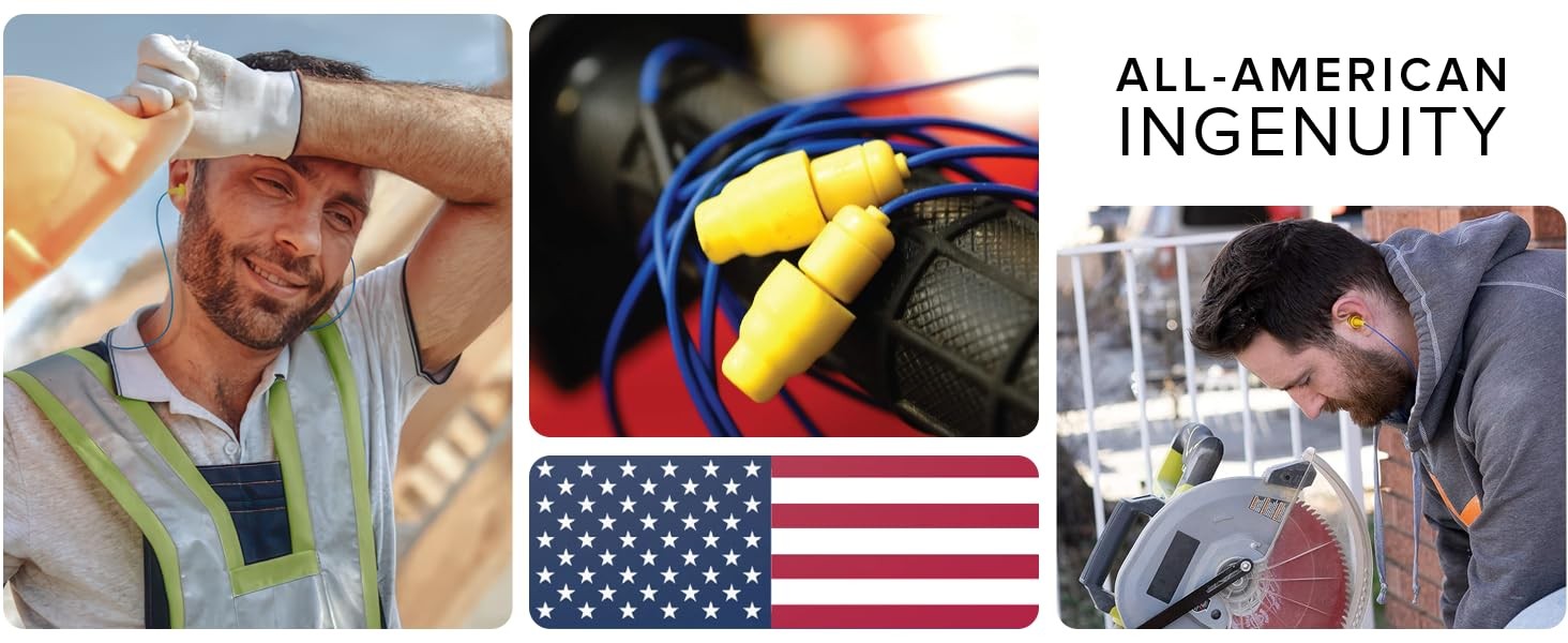 Basic Pro Bluetooth Earplug Headphones for Work, Wireless in-Ear Safety Earbuds,