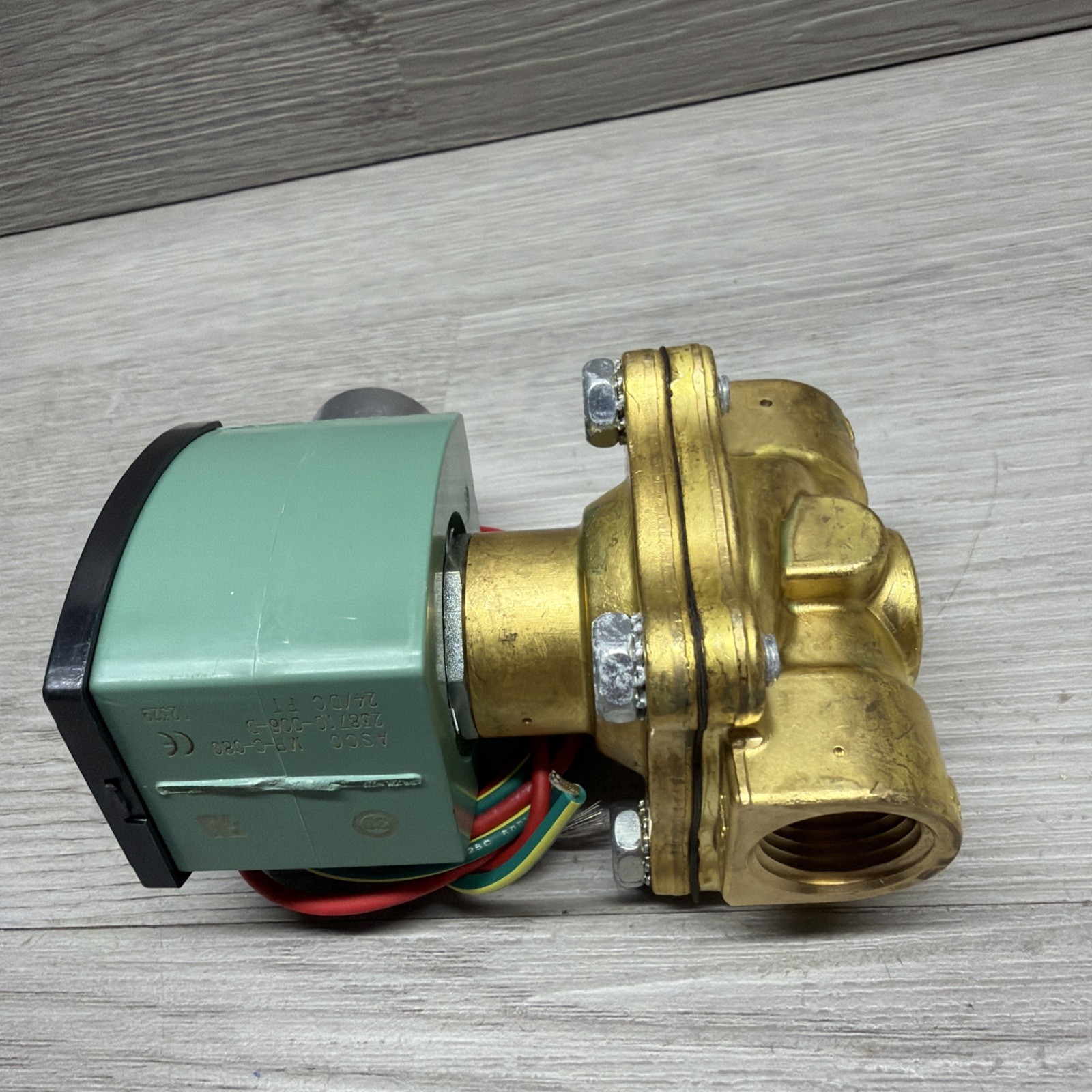ASCO 8210G034 Red Hat Solenoid Valve, 24VDC Coil, 1/2” NPT Ports, New