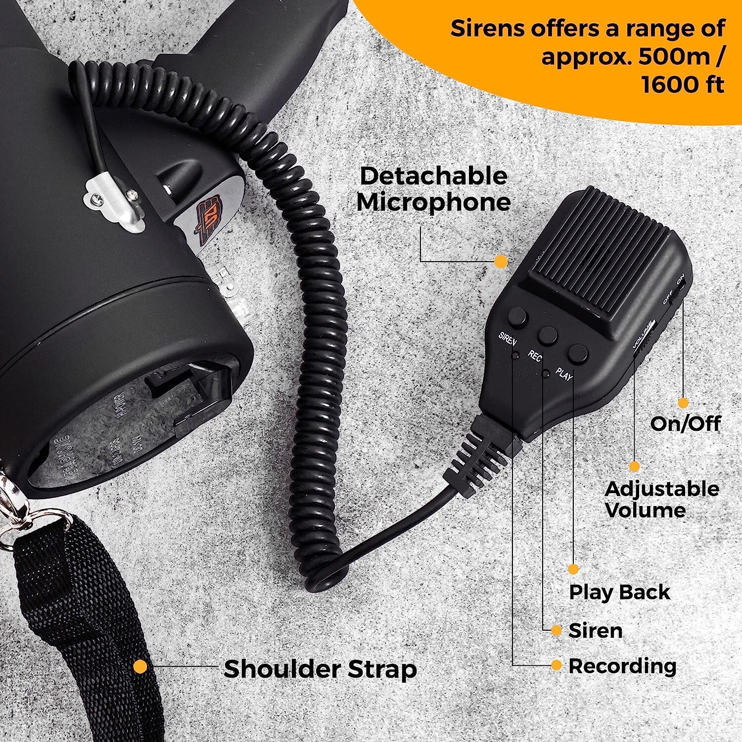 UZI PRO Bluetooth 50 Watt Megaphone