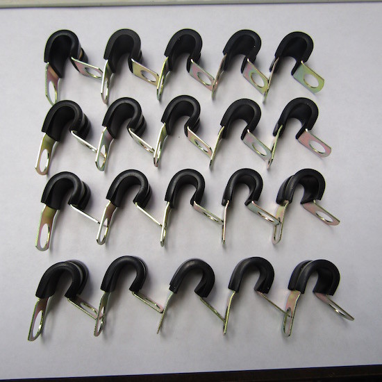 LOT OF 20 UMPCO S464G6 SINGLE LOOP 3/8″ CUSHION CLAMP