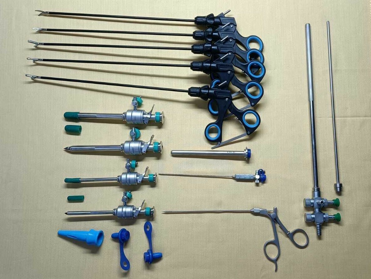 16pc Laparoscopic Surgery Set 5mm/10mm Endoscopy Reusable Surgical Instruments