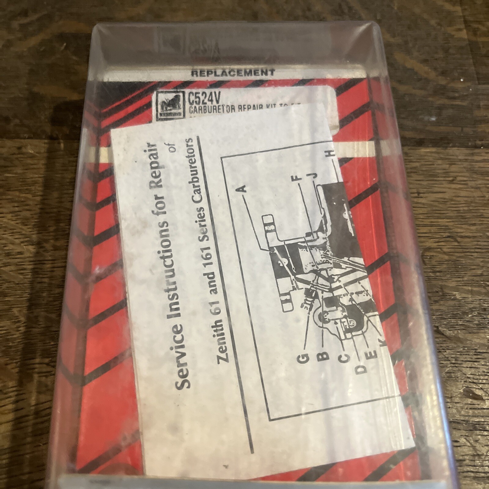 NOS Tisco Carb Repair Kit C525V for Allis Chalmers