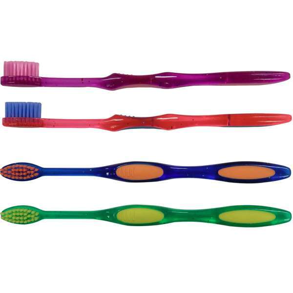 Oraline Youth Sparkle Toothbrush, 32 Tuft, 2 Color Handle, 4 Colors
