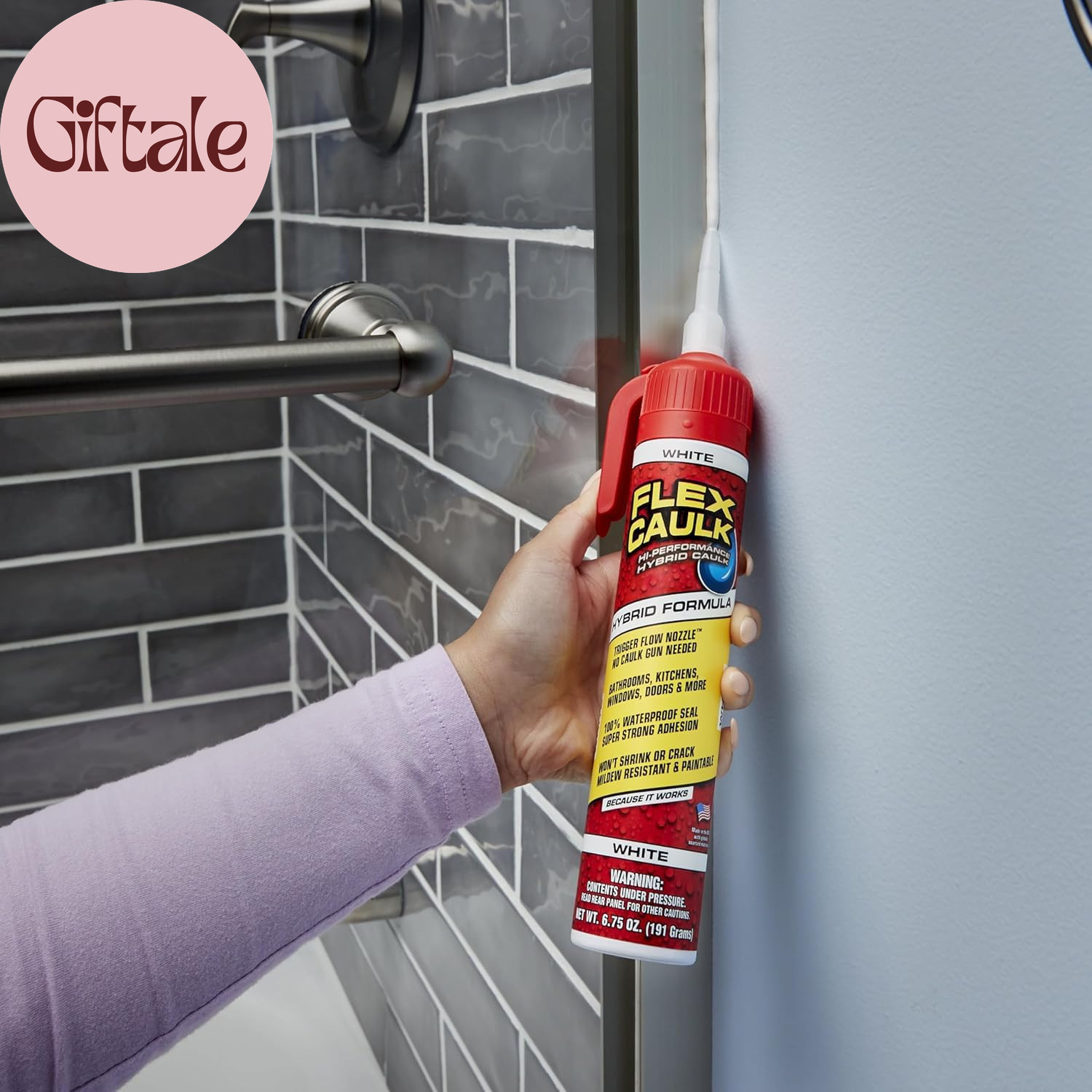 Flex Caulk, Waterproof & Weatherproof Hybrid Polymer Sealant, Strong, Paintable,