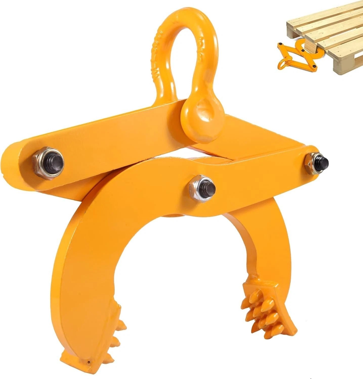 Pallet Puller Clamp 1T/2204LBS Pallet Jack Puller Steel Single Scissor Hook P…