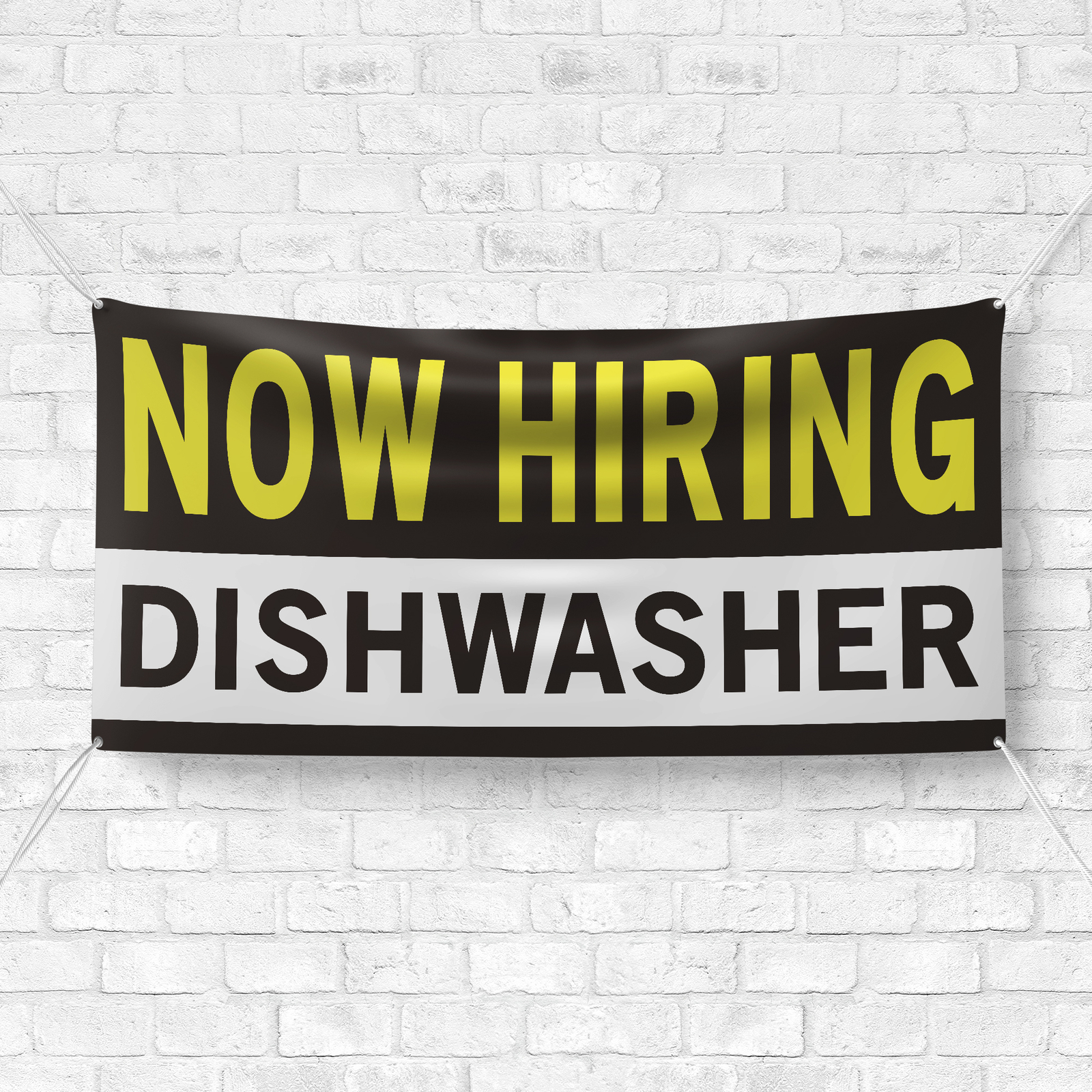 Now Hiring Dishwasher 13 oz Heavy Duty Vinyl Banner Jobs Available Help Wanted