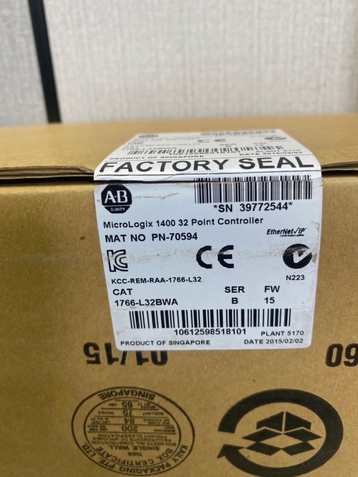 Allen Bradley 1766-L32BWA Ser.B MicroLogix 1400 PLC Processor