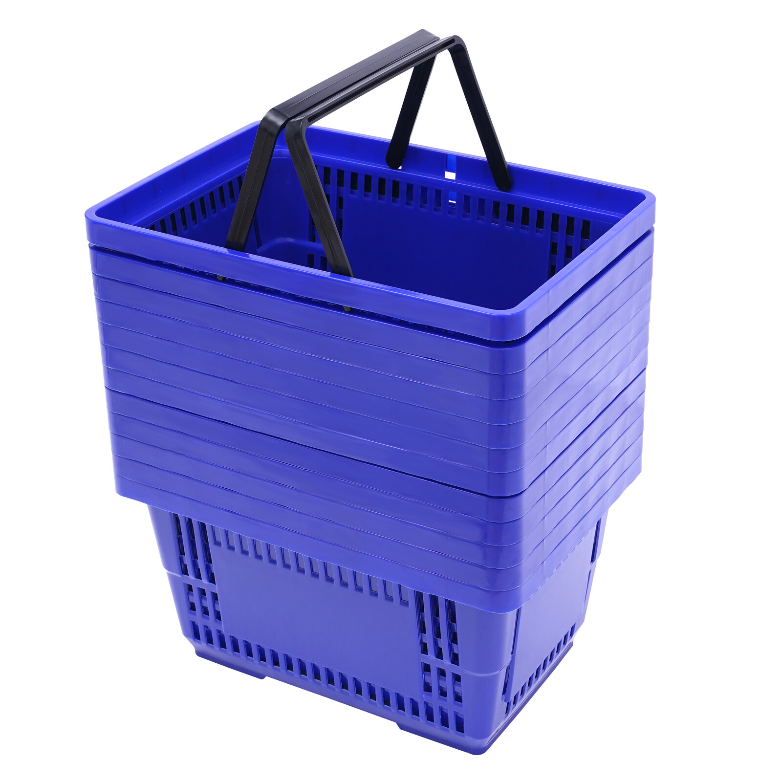 12 Handle Baskets Handheld Retail Store Shopping Grocery 18L 22lbs load-bearing