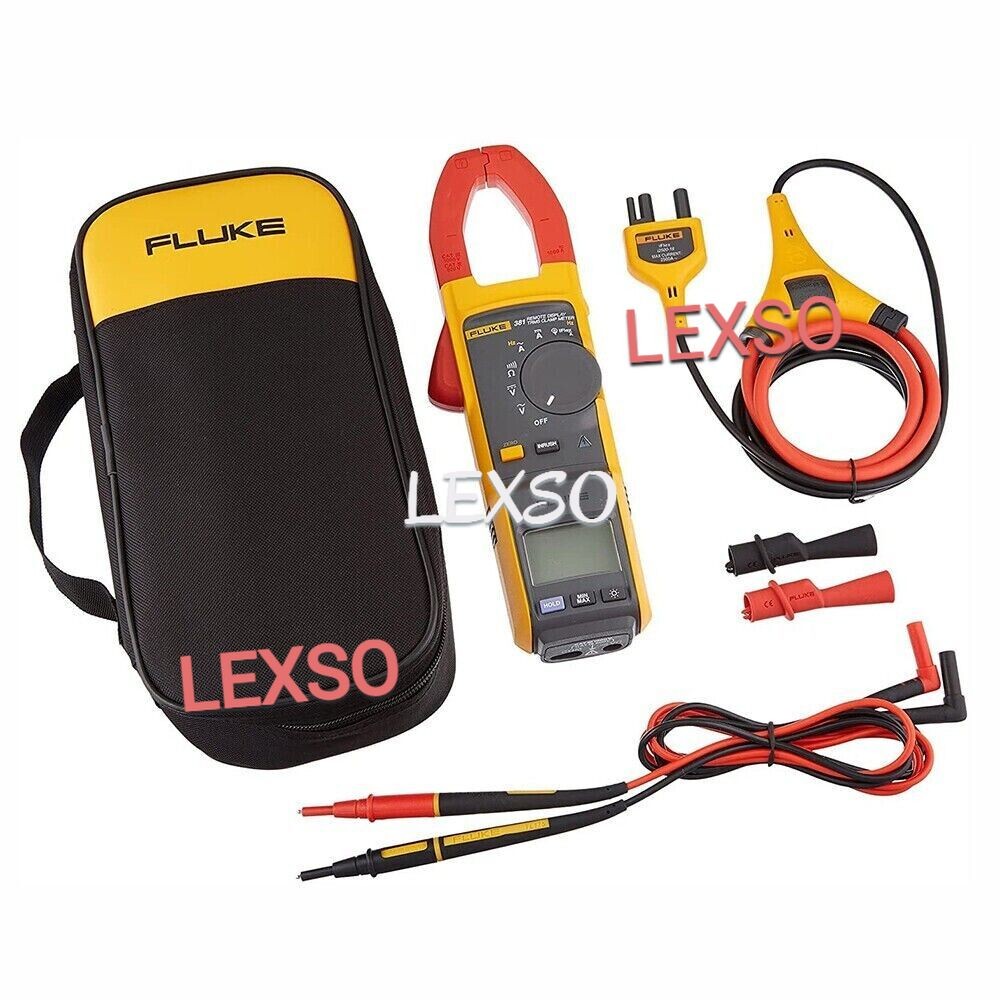 New For Fluke 381 Remote Display True RMS AC/DC Clamp Meter with iFlex$