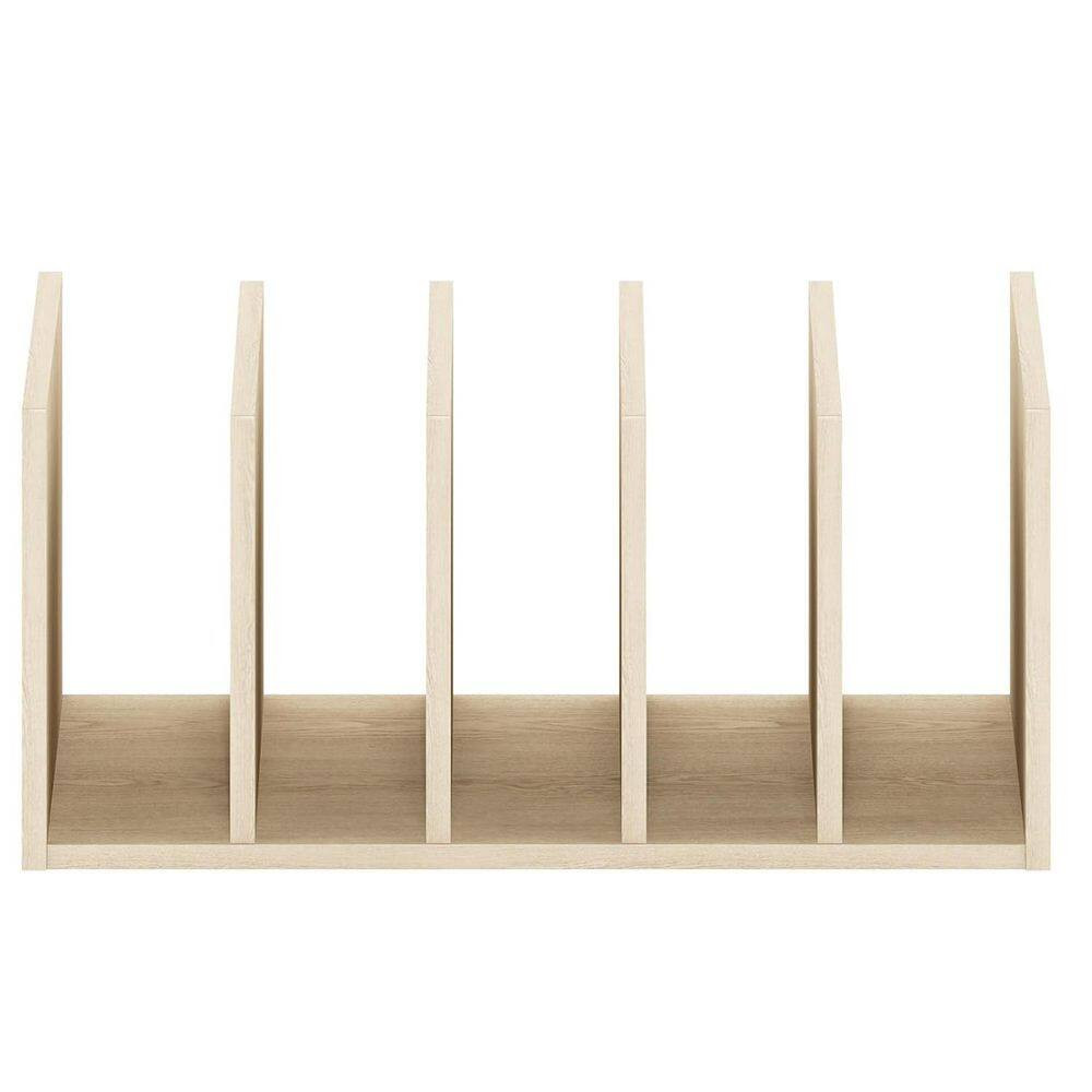 Beige 16.3 In. X 6.6 In. Wood Modern Desk Organizer, Set of 2