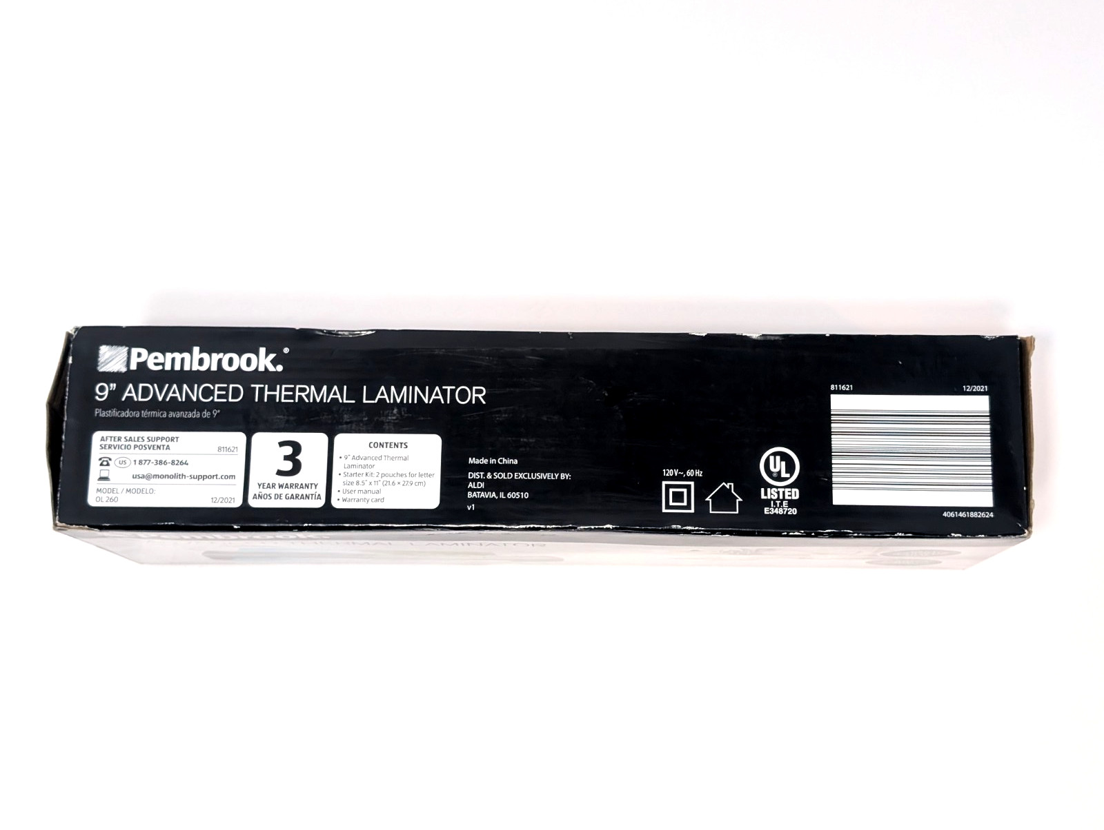 Pembrook 9″ Advanced Thermal Laminator In Box Unused Laminator W/Starter Pack