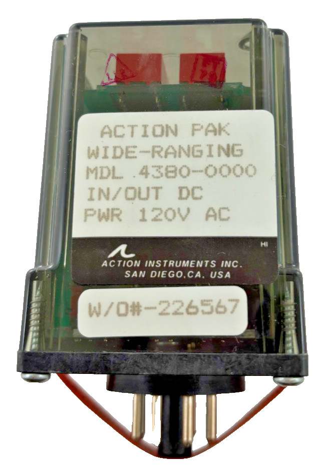 Action Pak 4380-0000 Signal Relay Wide Range Input Output DC 120VAC