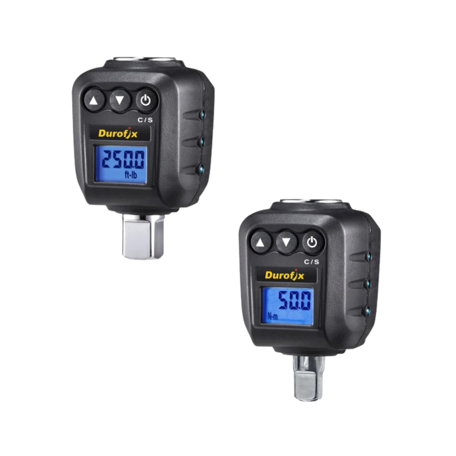 Durofix Digital Torque Adapter Combo 1/2″ & 3/8″ Drive Backlit 5.9-250 ft-lbs