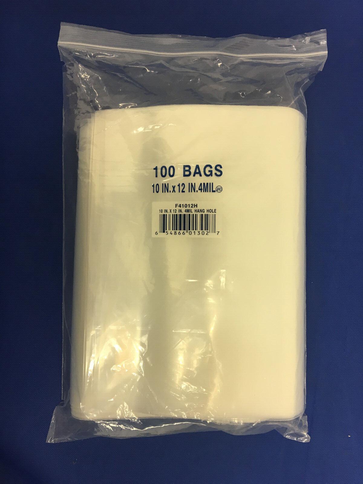 Clear LK Zip-Lock Seal Top Re-closable Zipper Hang Hole Plastic Poly Bags 4 Mil
