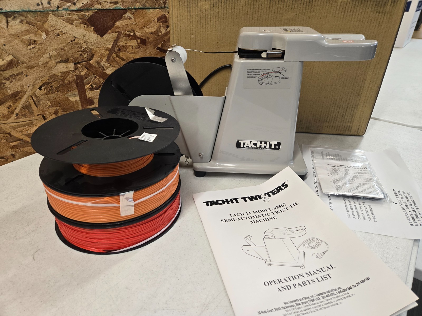 Tach-It 3567 Semi-Auto Twist Tie Machine: 2023 Model + Materials (OG Boxes) 📦