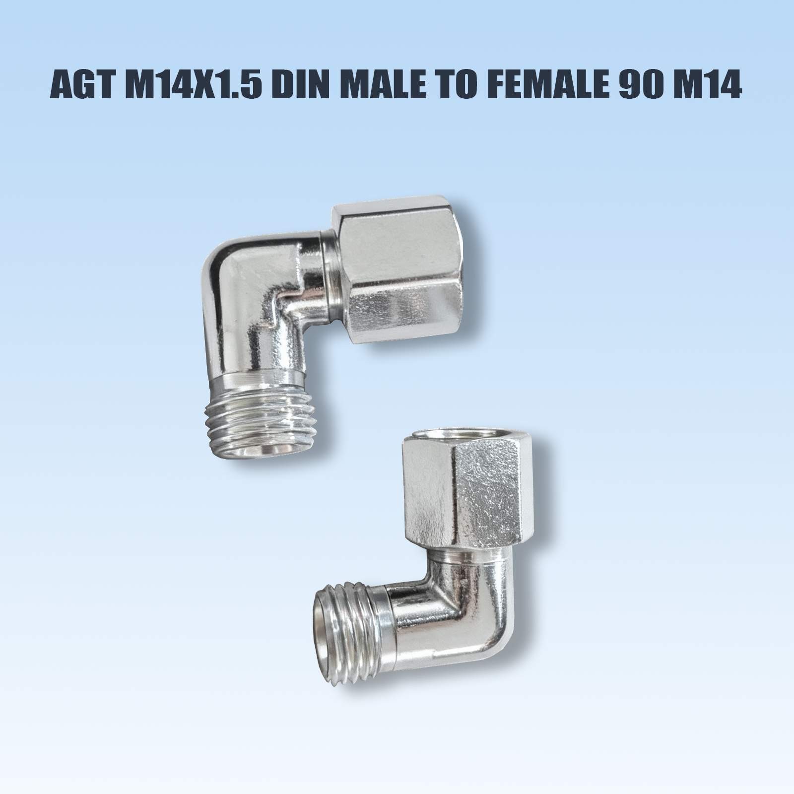 AGT M14x1.5 Din Male To Female 90 M14 China Mini Excavator Hydraulic Fitting