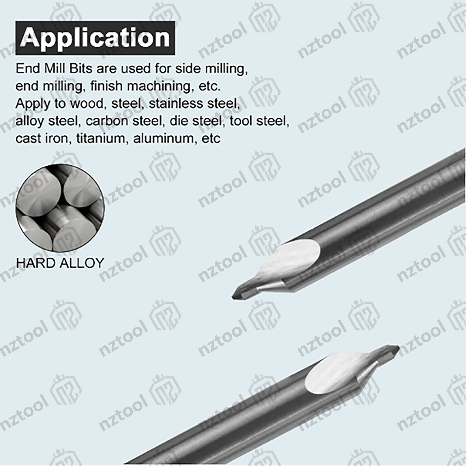 5PCS 60 Degree 5/64″ x 3/16″ x 1-7/8″ Center Drills Solid Carbide Double End NEW