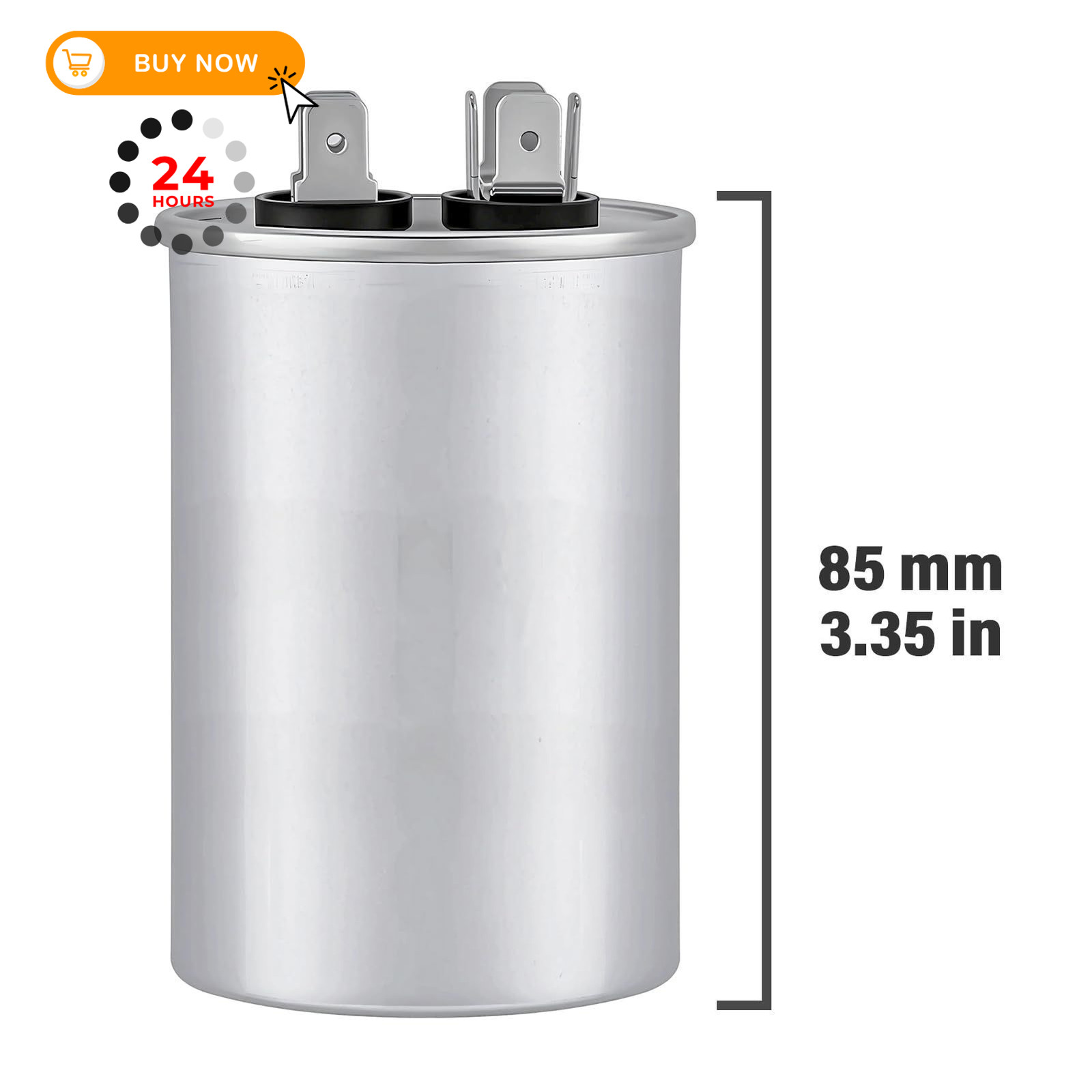 RABECH 40uF 40MFD CBB65B Run Start Round Capacitor 40 uF MFD 370V or