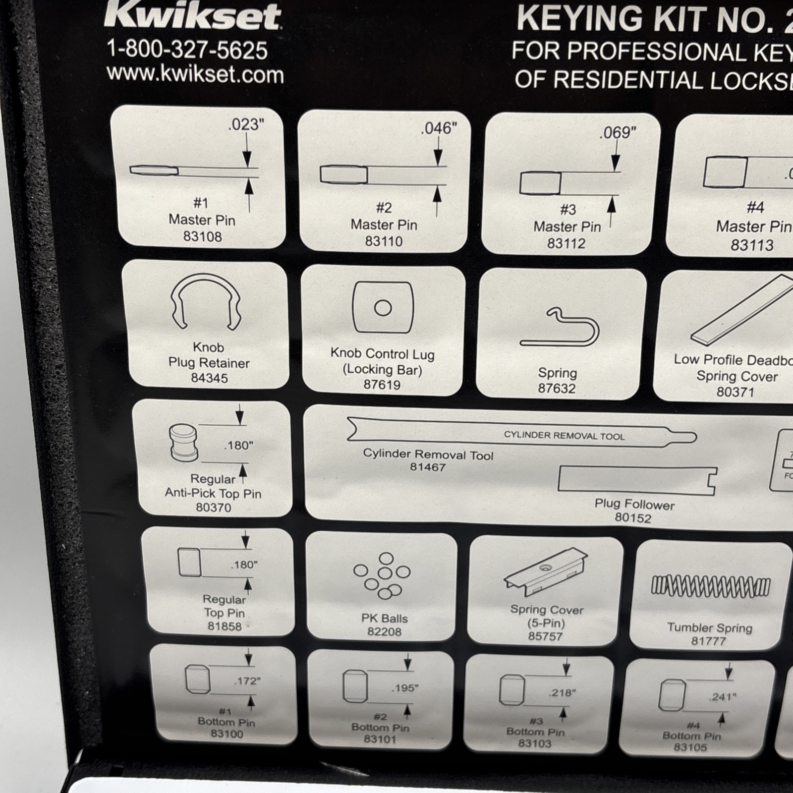 Kwikset Weiser Professional Keying Of Residential Locksets # 272 KW1 Keyway