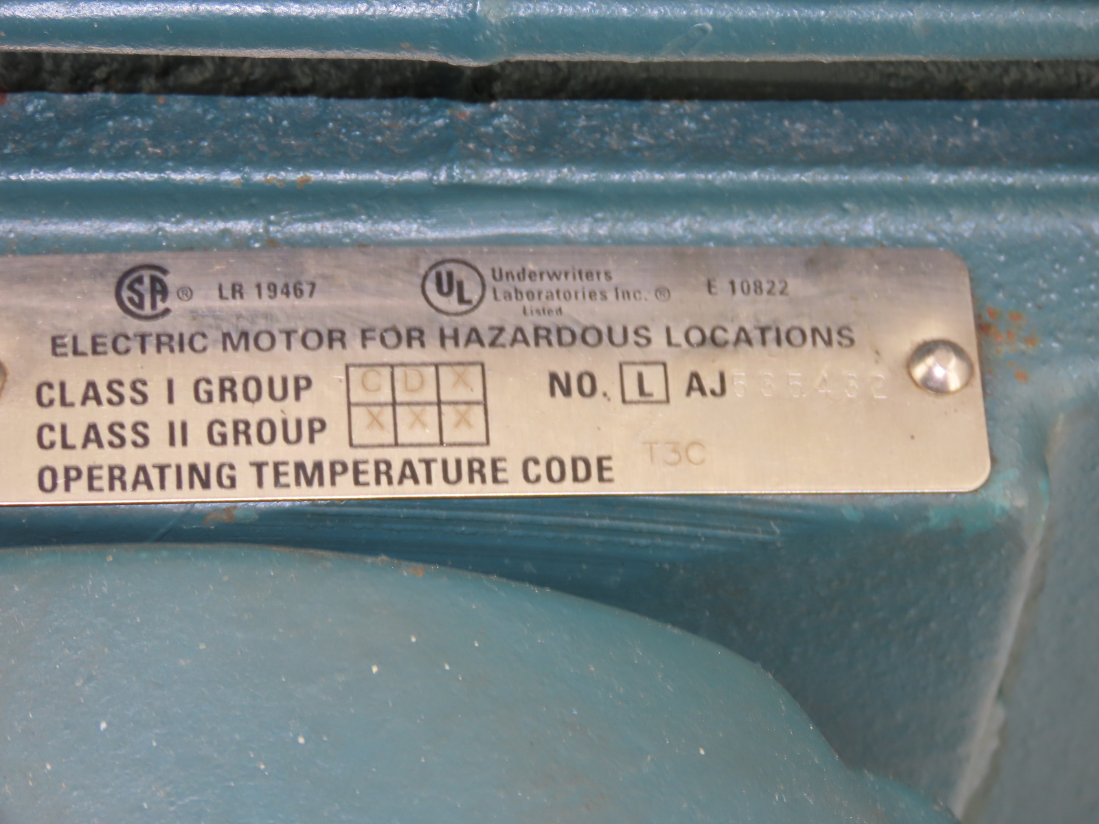 RELIANCE ELECTRIC DUTY MASTER XEX 254T 10HP 3555RPM Hazardous Loc Invertor MOTOR