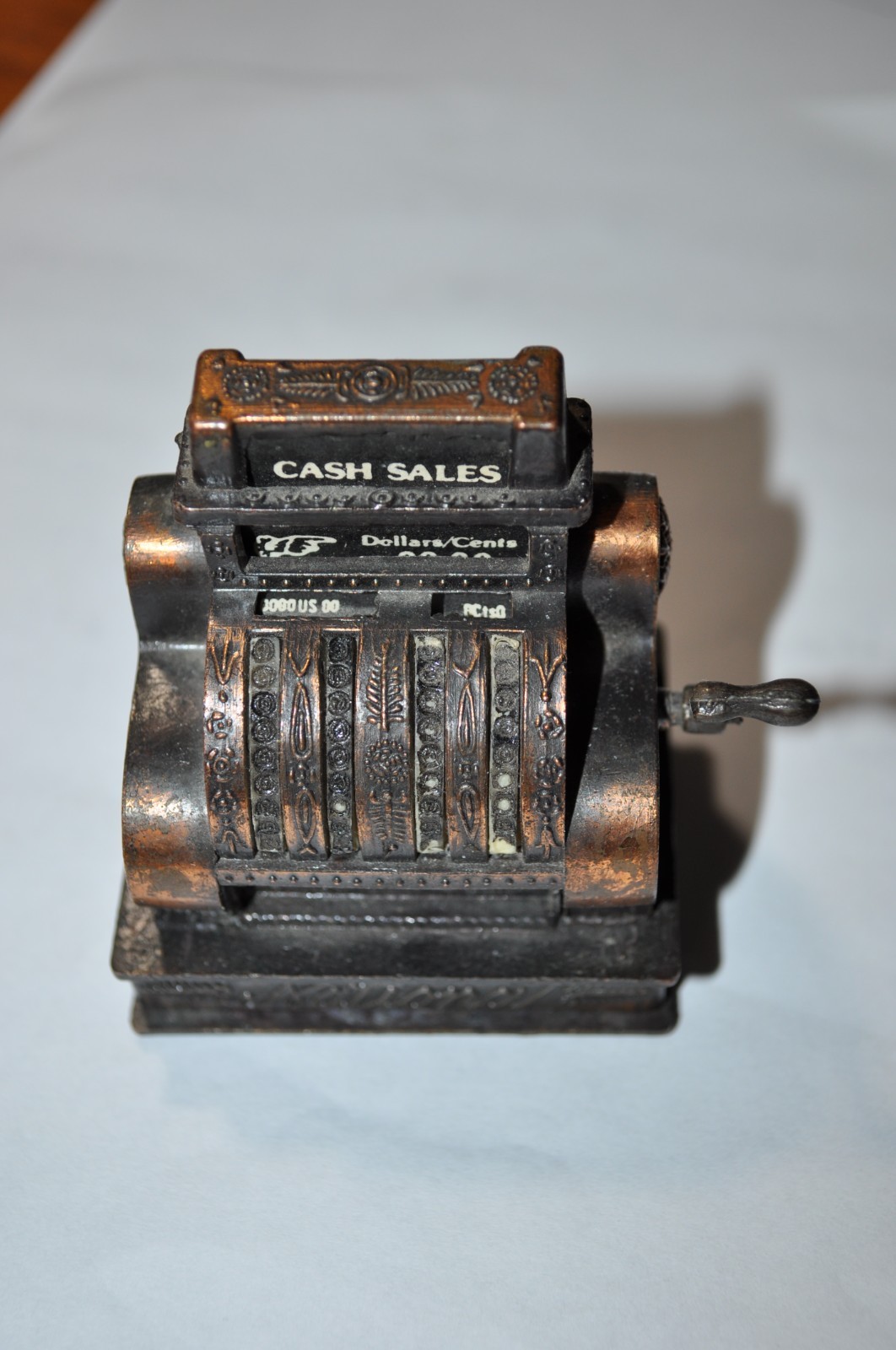 Vintage Diecast Cash Register Pencil Sharpener 1970’s Made in Hong Kong National